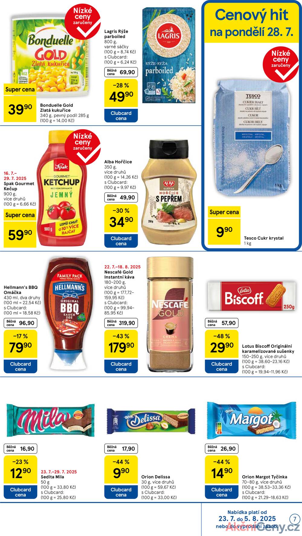 Leták Tesco - Tesco supermarkety od 23.7. do 29.7.2025 - strana 7 Leták Tesco - Tesco supermarkety od 23.7. do 29.7.2025 - strana 7