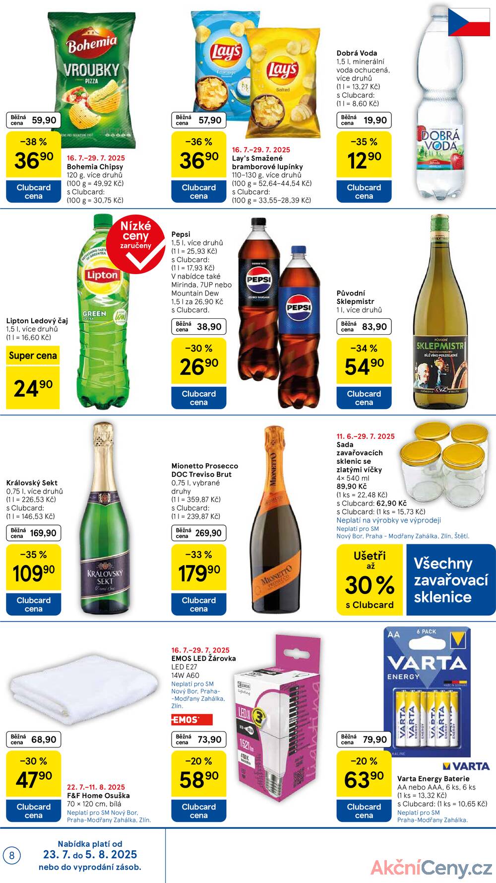 Leták Tesco - Tesco supermarkety od 23.7. do 29.7.2025 - strana 8 Leták Tesco - Tesco supermarkety od 23.7. do 29.7.2025 - strana 8