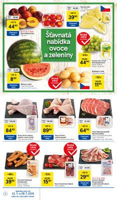 Tesco supermarkety od 23.7. do 29.7.2025