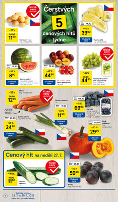 Tesco malé hypermarkety od 23.7. do 29.7.2025