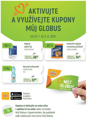 Akční leták Globus 23.7. - 29.7.2025 - Globus Pardubice