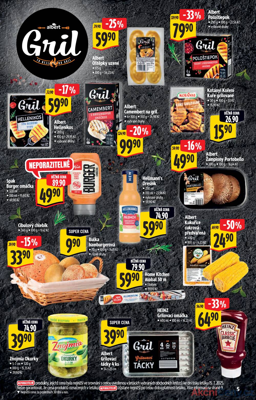 Leták Albert - Albert  Hypermarket katalog Gril od 23.7. do 5.8.2025 - strana 5