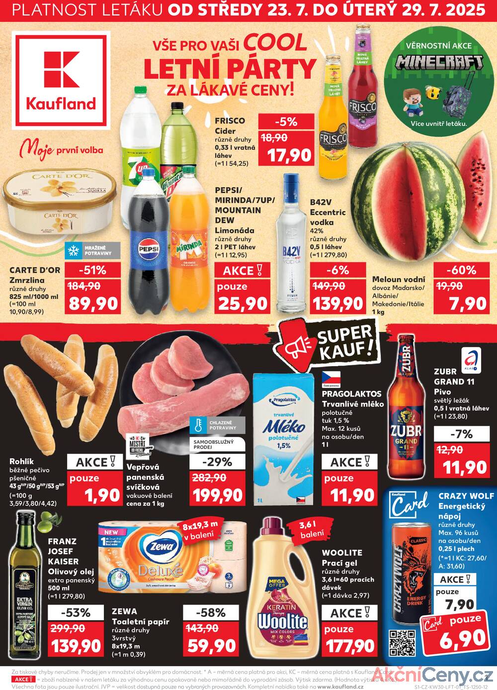 Leták Kaufland - Kaufland 23.7. - 29.7. - Kaufland - Rakovník (ul. Luženská) - strana 1