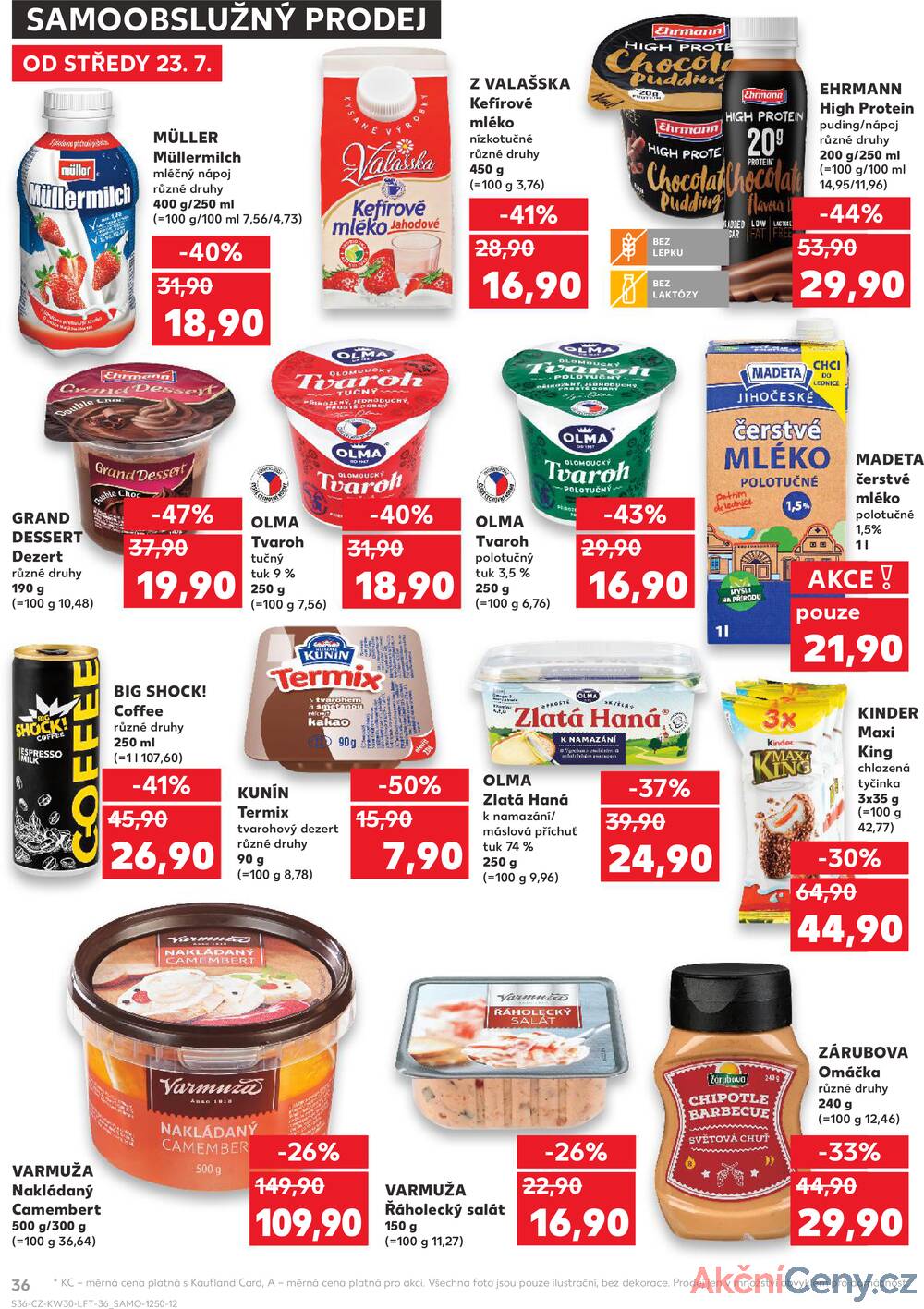 Leták Kaufland - Kaufland 23.7. - 29.7. - Kaufland - Rakovník (ul. Luženská) - strana 36
