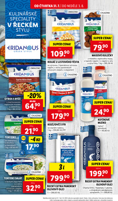 Lidl Čtvrtek od 31.7. do 3.8.2025