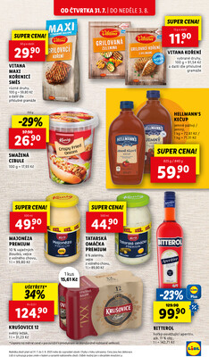 Lidl Čtvrtek od 31.7. do 3.8.2025