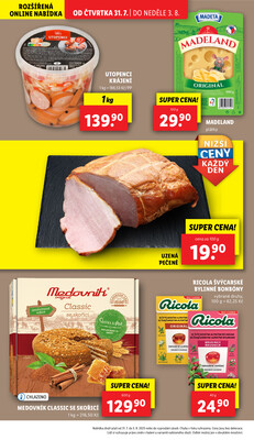 Lidl Čtvrtek od 31.7. do 3.8.2025
