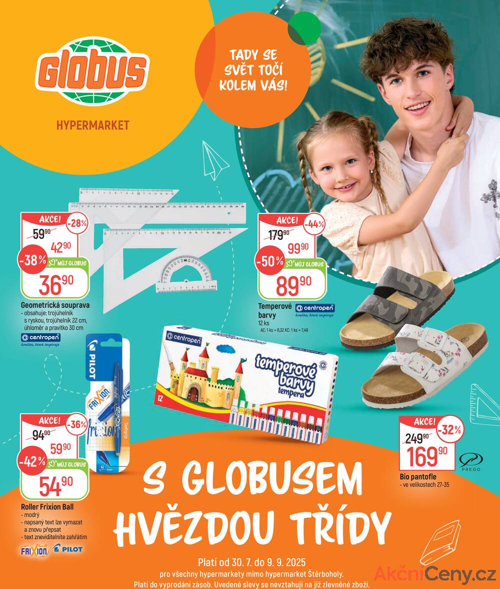 Leták Globus - Akční leták Globus 30.7. - 9.9.2025 - Globus Jenišov u Karlových Varů - strana 1