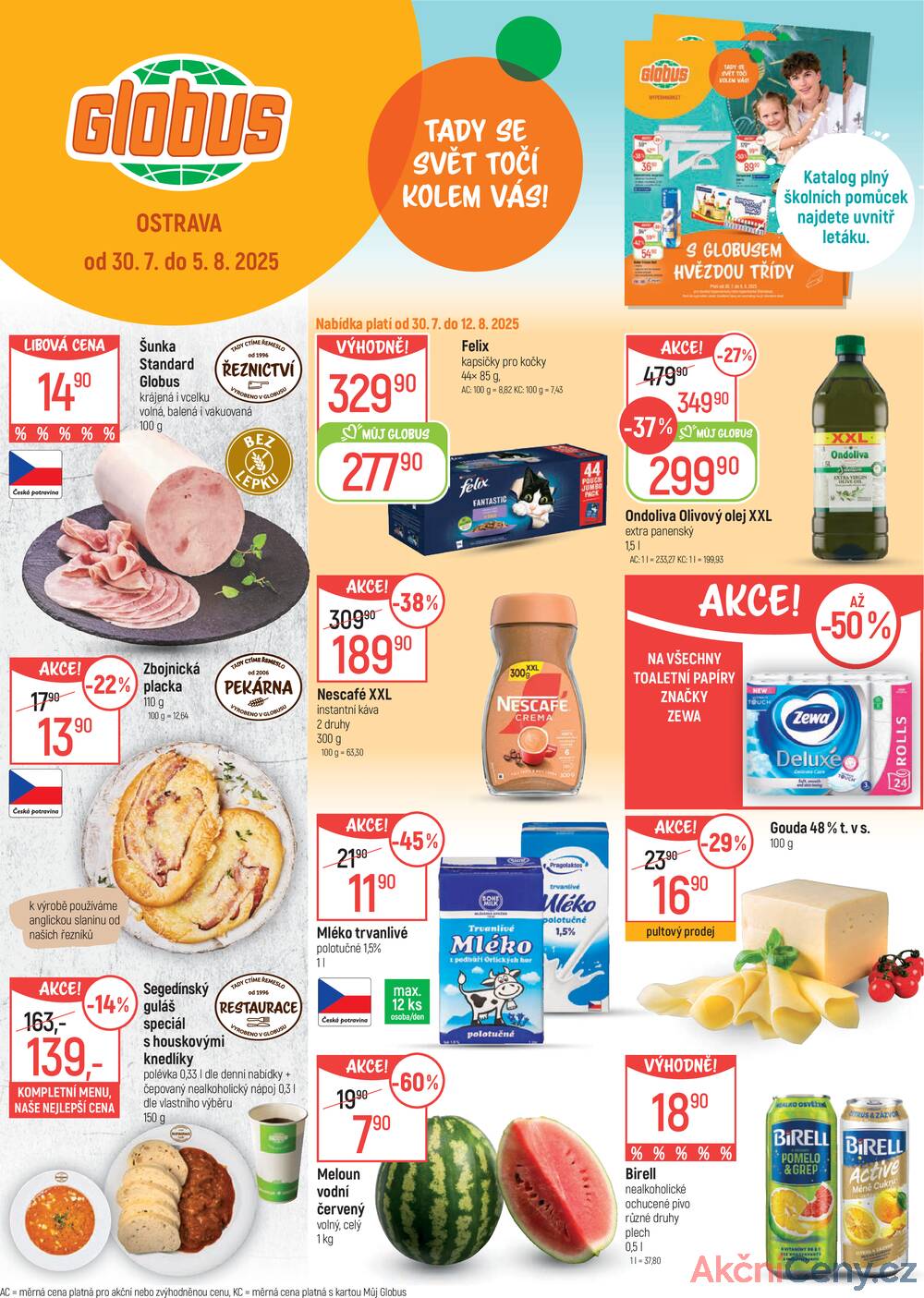 Leták Globus - Akční leták Globus 30.7. - 5.8.2025 - Globus Ostrava - strana 1