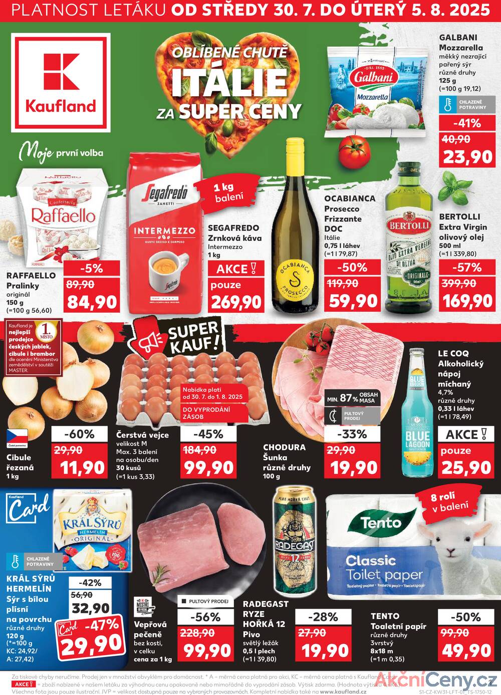 Leták Kaufland - Kaufland 30.7. - 5.8. - Kaufland - Teplice (Čs. Dobrovolců) - strana 1
