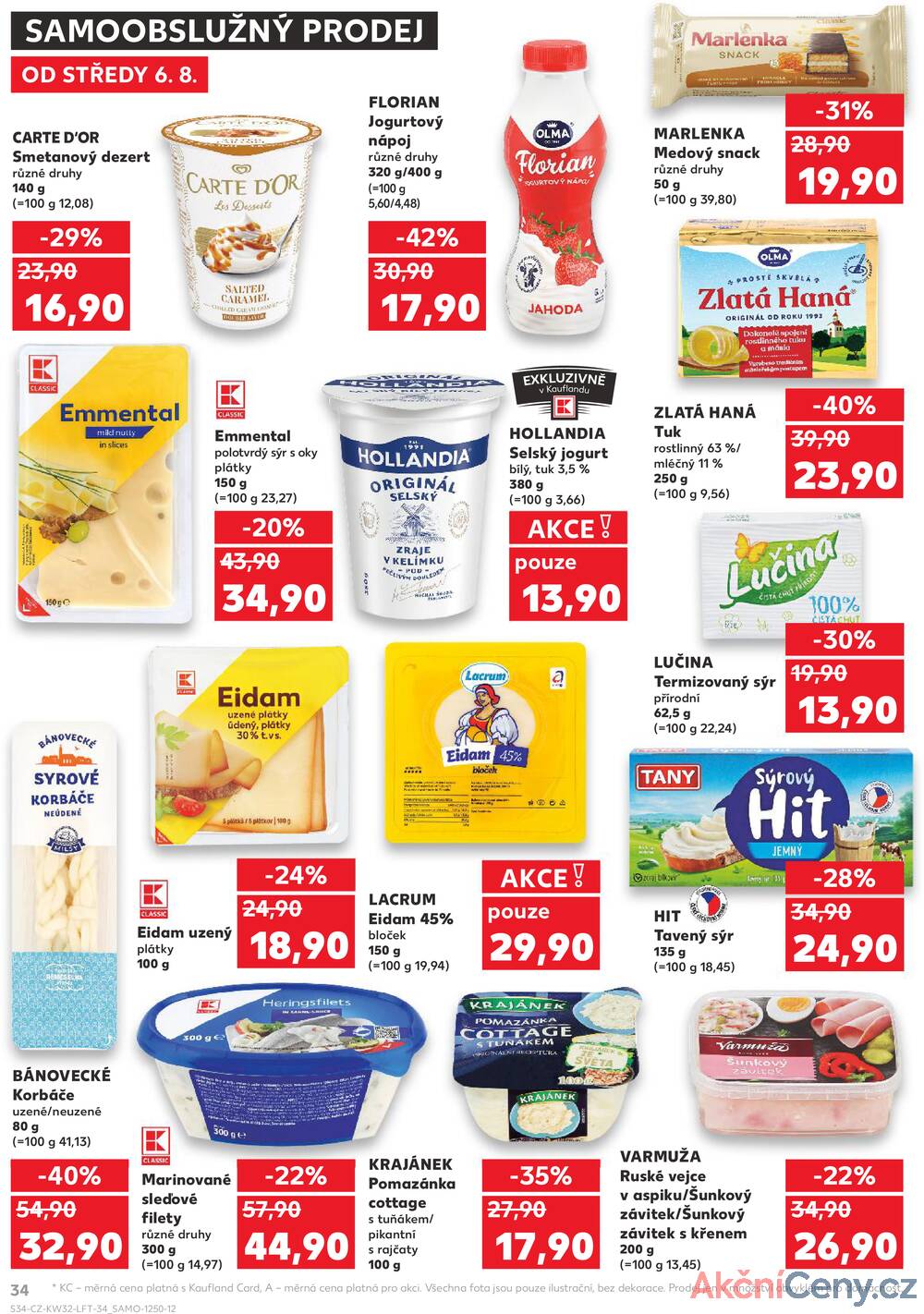 Leták Kaufland - Kaufland 6.8. - 12.8. - Kaufland Praha-Barrandov - strana 34