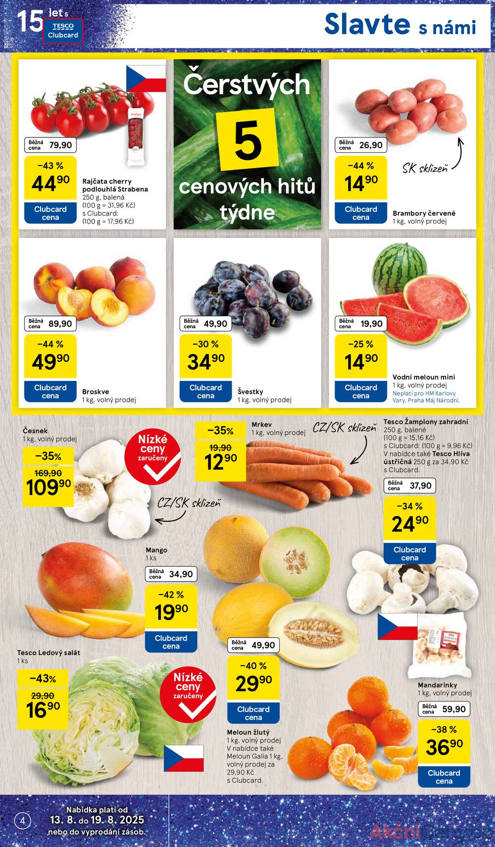 Leták Tesco - Tesco malé hypermarkety od 13.8. do 19.8.2025 - strana 4 Leták Tesco - Tesco malé hypermarkety od 13.8. do 19.8.2025 - strana 4