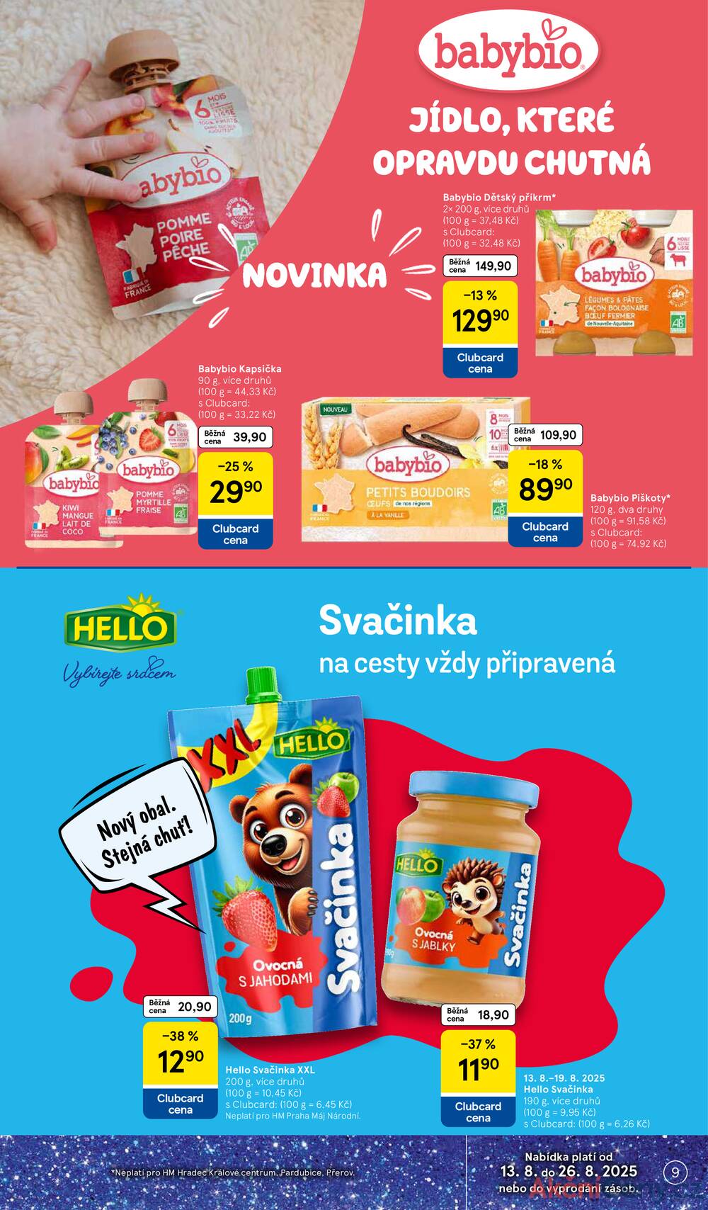 Leták Tesco - Tesco malé hypermarkety od 13.8. do 19.8.2025 - strana 9 Leták Tesco - Tesco malé hypermarkety od 13.8. do 19.8.2025 - strana 9