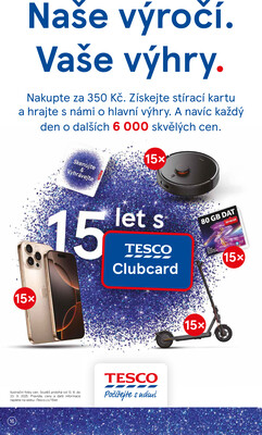 Tesco malé hypermarkety od 13.8. do 19.8.2025