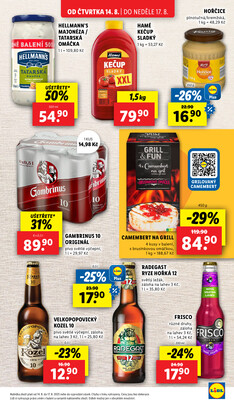 Lidl Čtvrtek od 14.8. do 17.8.2025