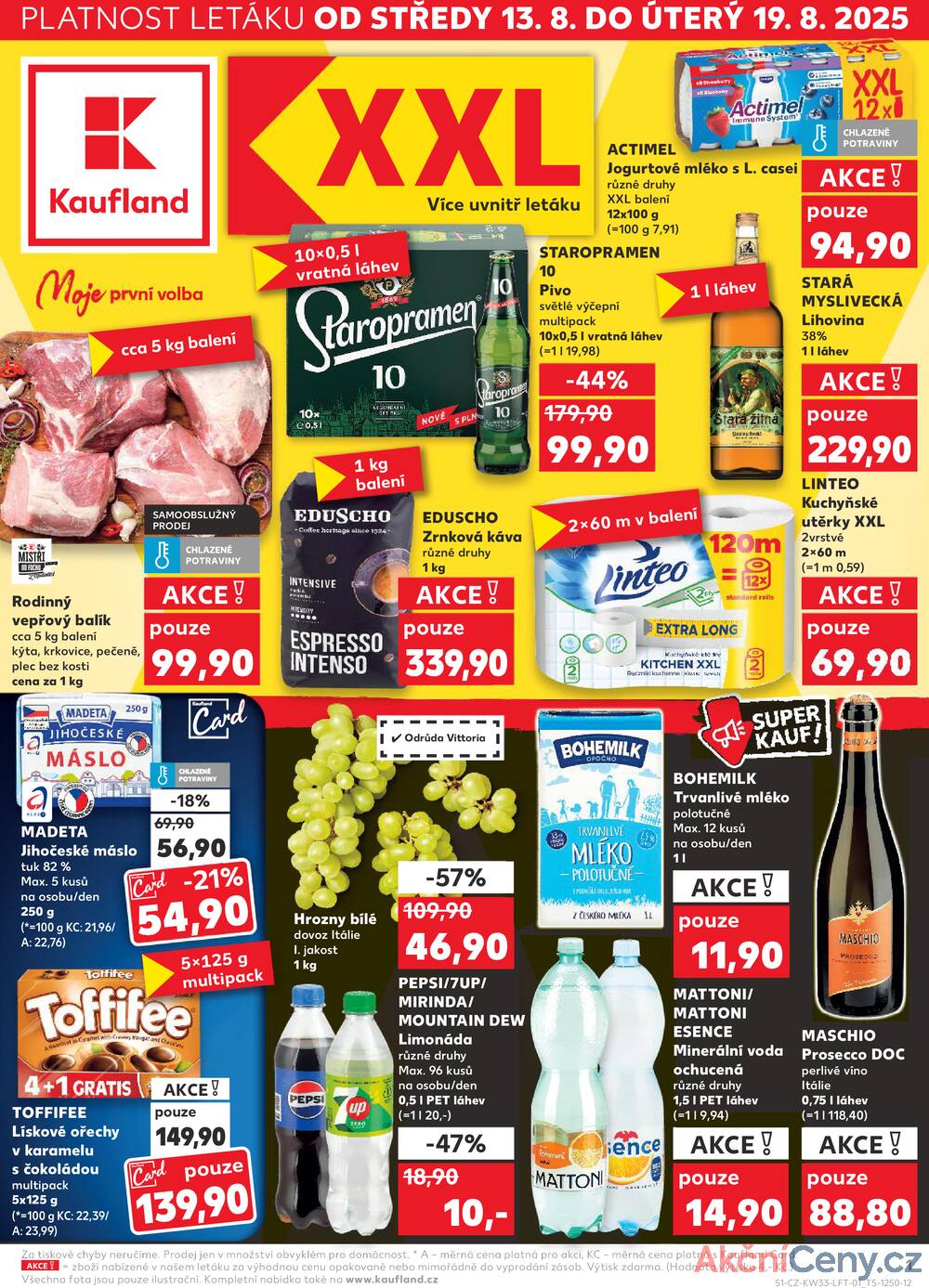 Leták Kaufland - Kaufland 13.8. - 19.8. - Kaufland - Blansko - strana 1