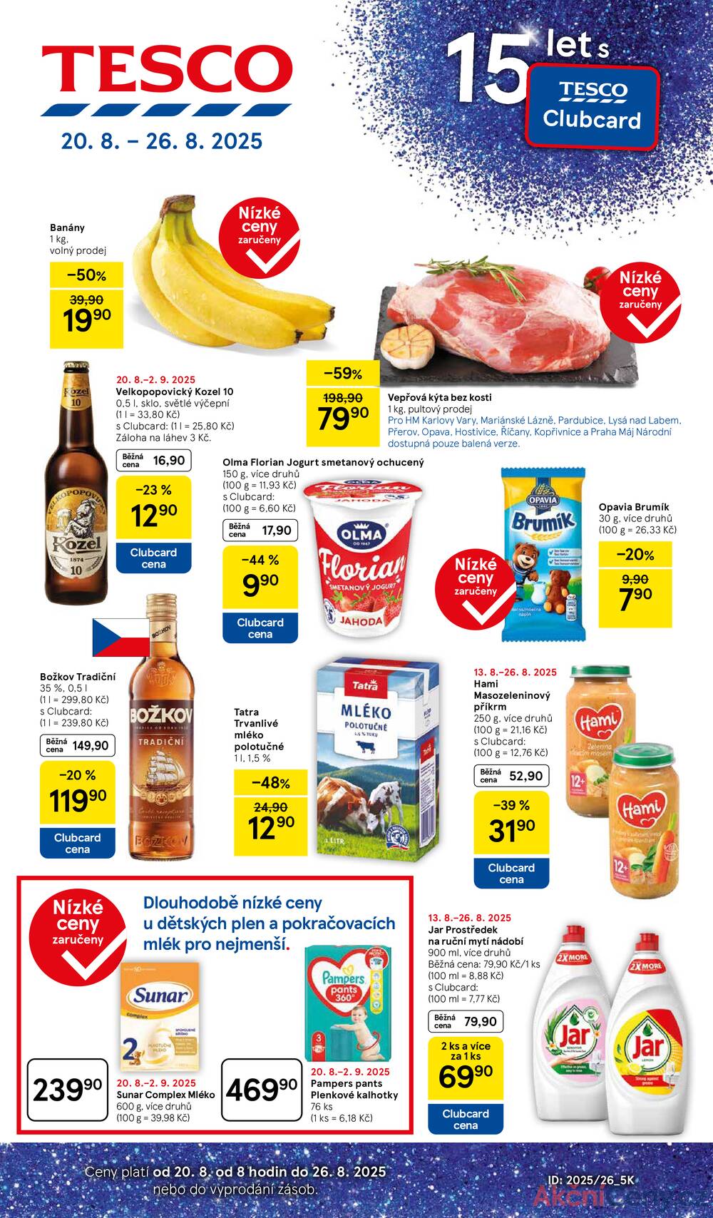Leták Tesco - Tesco malé hypermarkety od 20.8. do 26.8.2025 - strana 1 Leták Tesco - Tesco malé hypermarkety od 20.8. do 26.8.2025 - strana 1