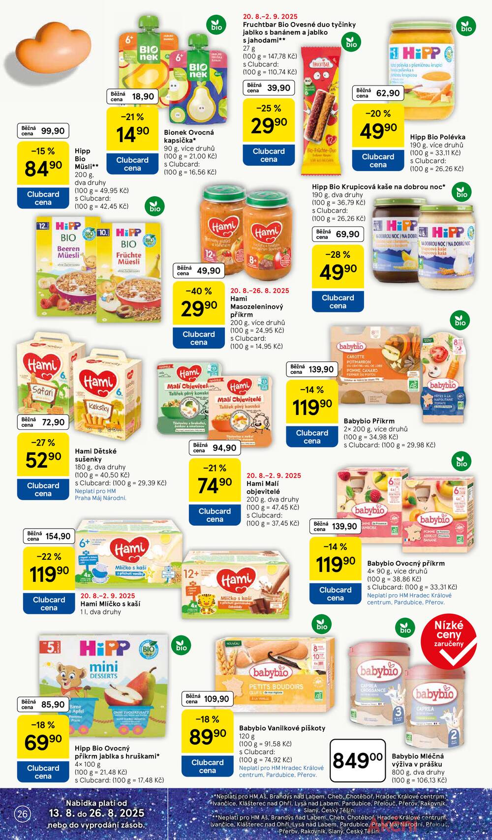 Leták Tesco - Tesco malé hypermarkety od 20.8. do 26.8.2025 - strana 26 Leták Tesco - Tesco malé hypermarkety od 20.8. do 26.8.2025 - strana 26