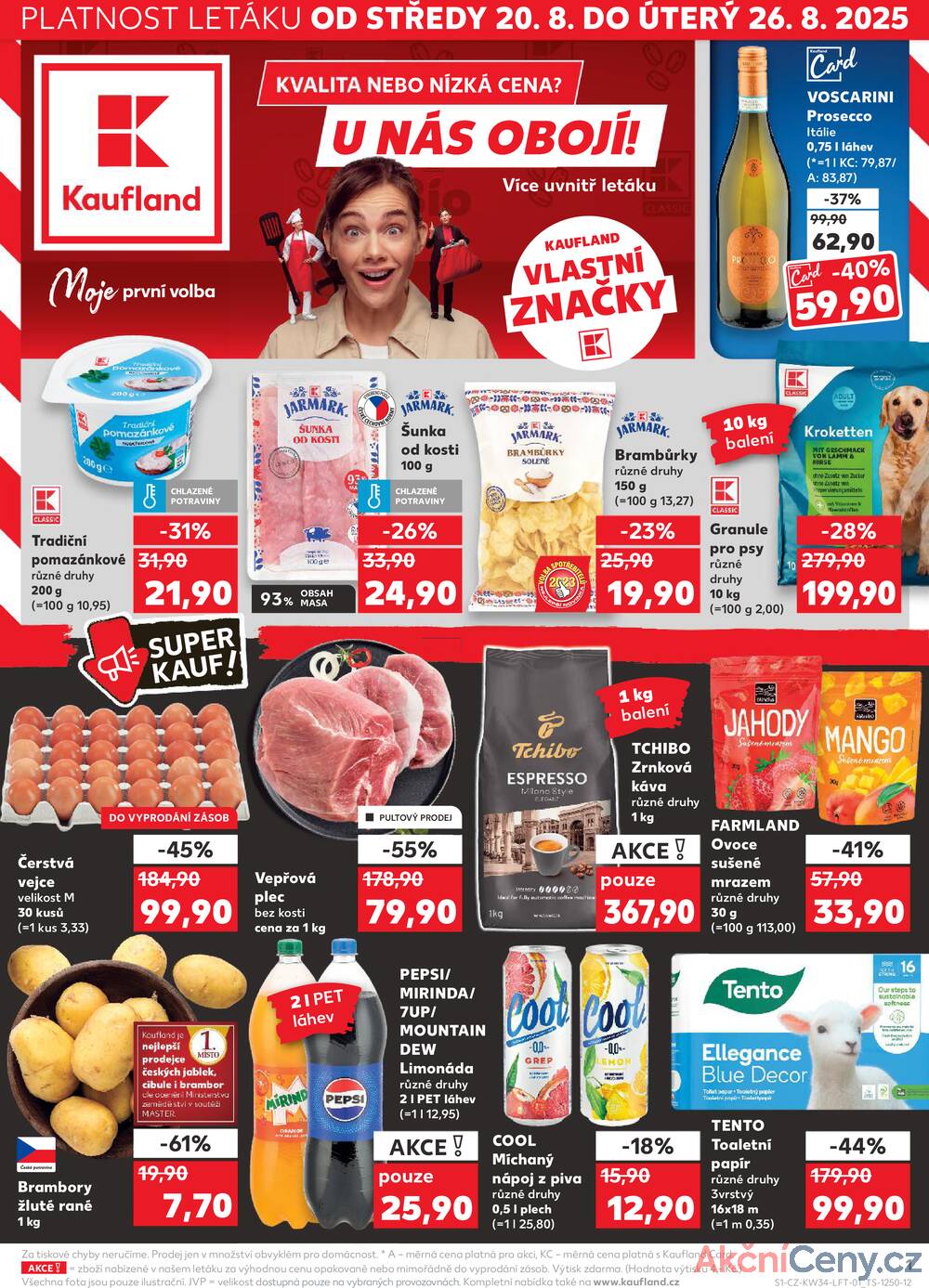 Leták Kaufland - Kaufland 20.8. - 26.8. - Kaufland - Náchod - strana 1