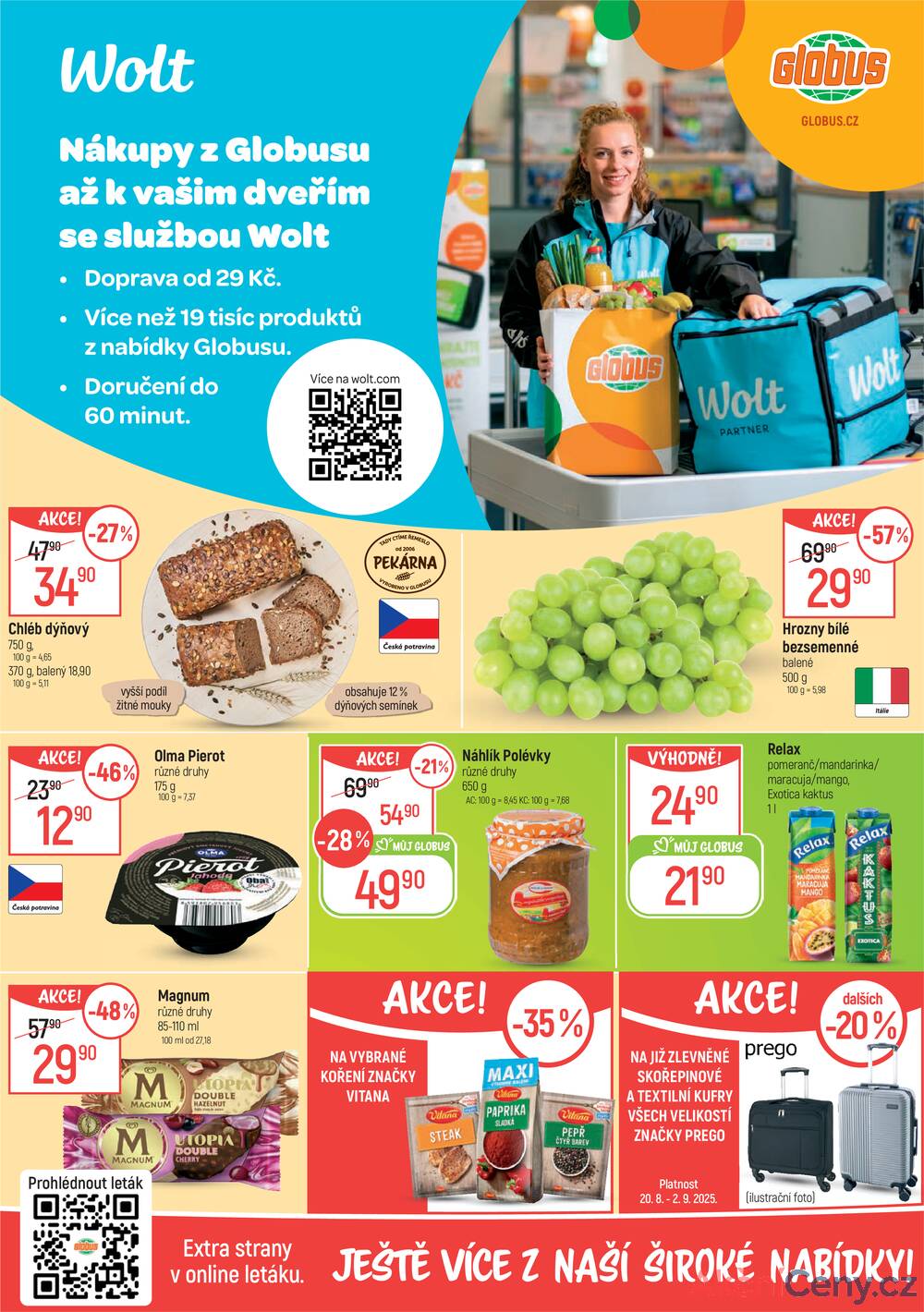 Leták Globus - Akční leták Globus 20.8. - 26.8.2025 - Globus Jenišov u Karlových Varů - strana 2