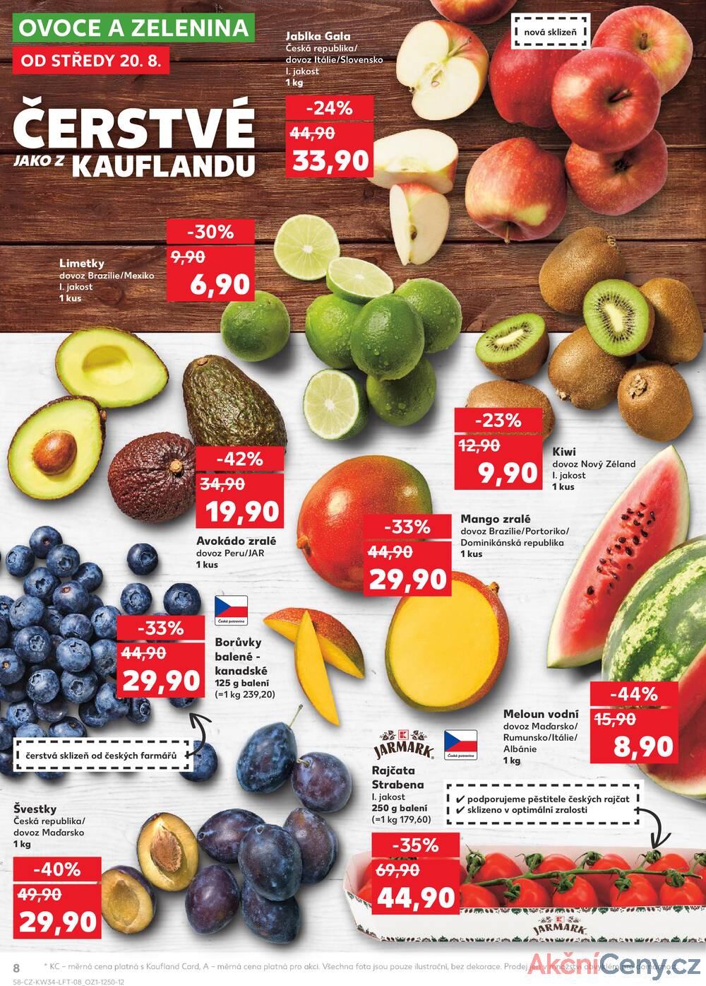 Leták Kaufland - Kaufland 20.8. - 26.8. - Kaufland - Pardubice (S. K. Neumanna) - strana 8