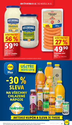 Lidl Čtvrtek od 21.8. do 24.8.2025