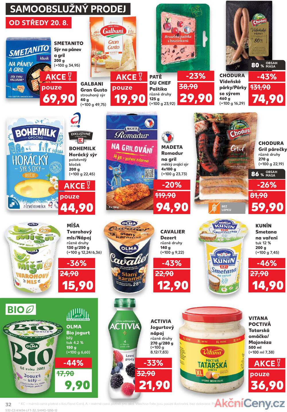 Leták Kaufland - Kaufland 20.8. - 26.8. - Kaufland - Plzeň (Lochotínská) - strana 32