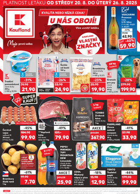 Leták Kaufland 20.8. - 26.8. - Kaufland - Plzeň (Lochotínská)