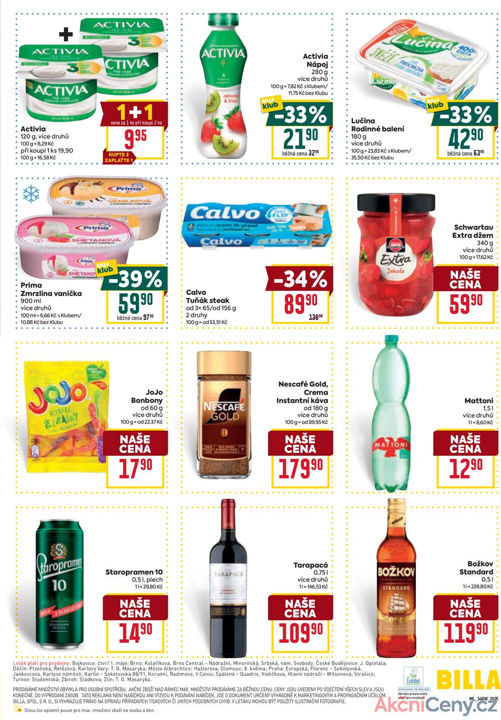 Leták Billa - Billa malý leták od 20.8. do 26.8.2025 - strana 3