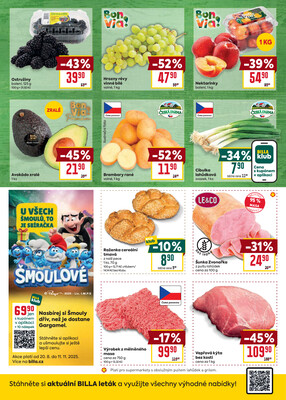 Billa malý leták od 20.8. do 26.8.2025