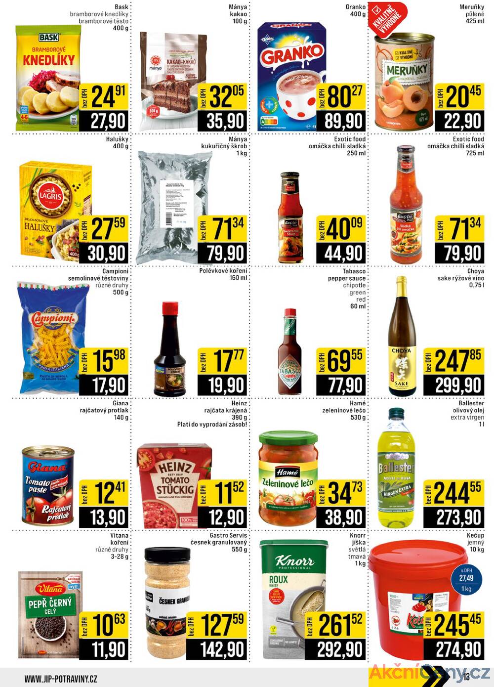 Leták JIP - JIP Cash & Carry České Budějovice, Most, Náchod, Polička, Sušice a Svoboda nad Úpou od 20.8. do 26.8.2025 - strana 13 Leták JIP - JIP Cash & Carry České Budějovice, Most, Náchod, Polička, Sušice a Svoboda nad Úpou od 20.8. do 26.8.2025 - strana 13
