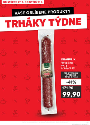 Kaufland 27.8. - 2.9. - Kaufland - Zlín ( OC Čepkov)