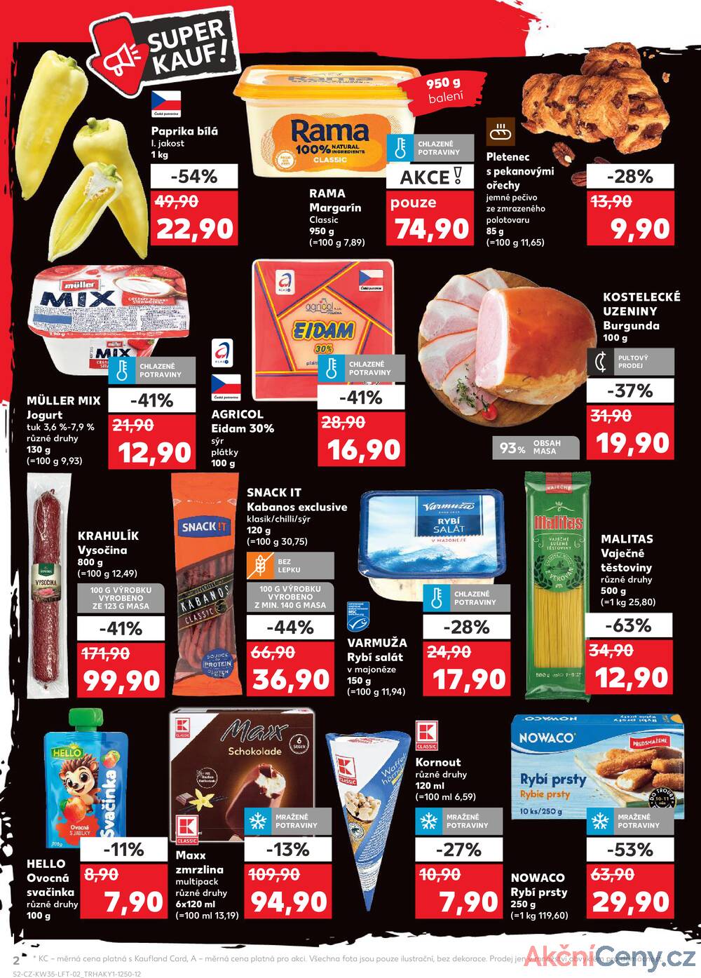 Leták Kaufland - Kaufland 27.8. - 2.9. - Kaufland - Znojmo (Jarošova) - strana 2