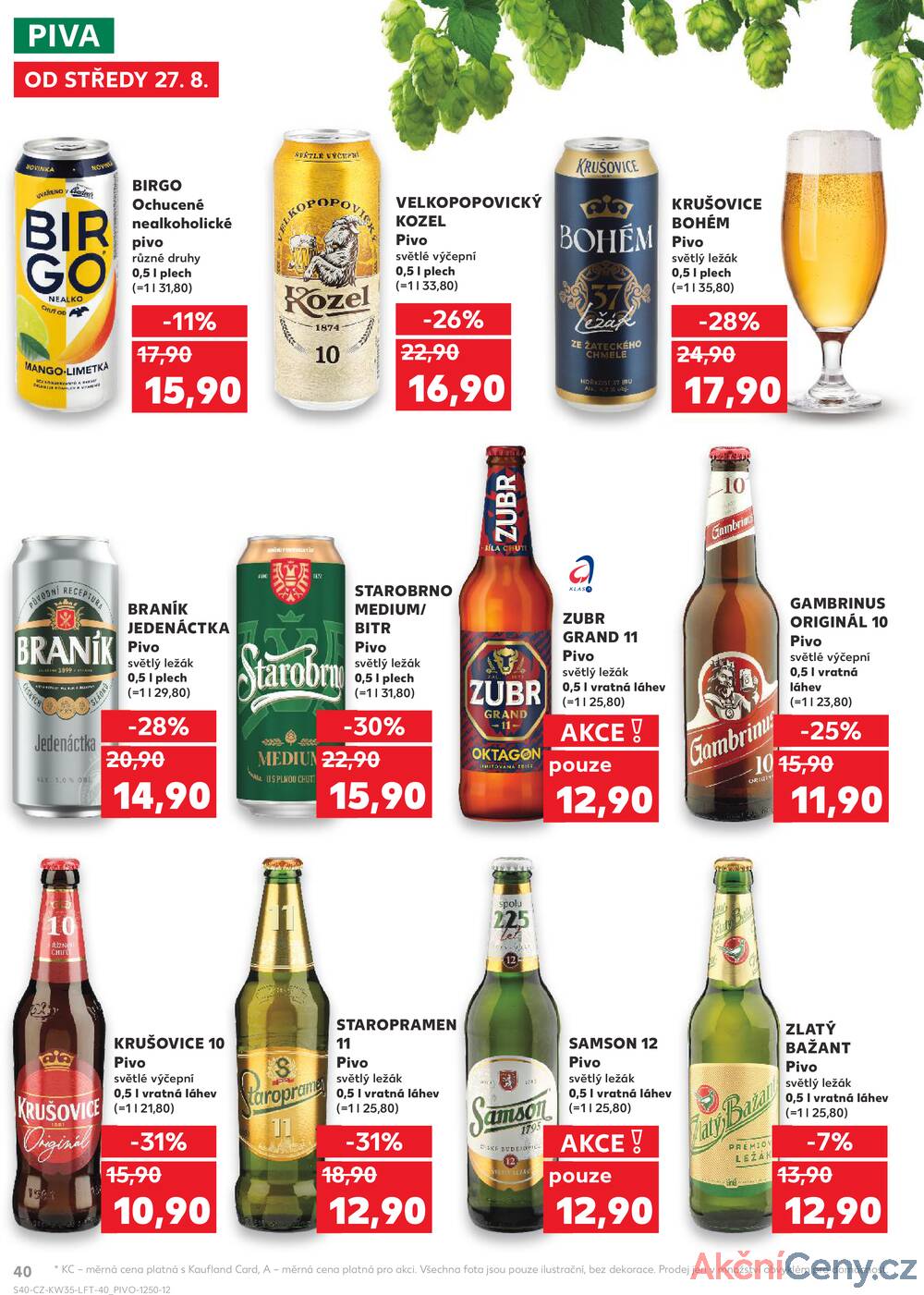 Leták Kaufland - Kaufland 27.8. - 2.9. - Kaufland - Znojmo (Jarošova) - strana 40