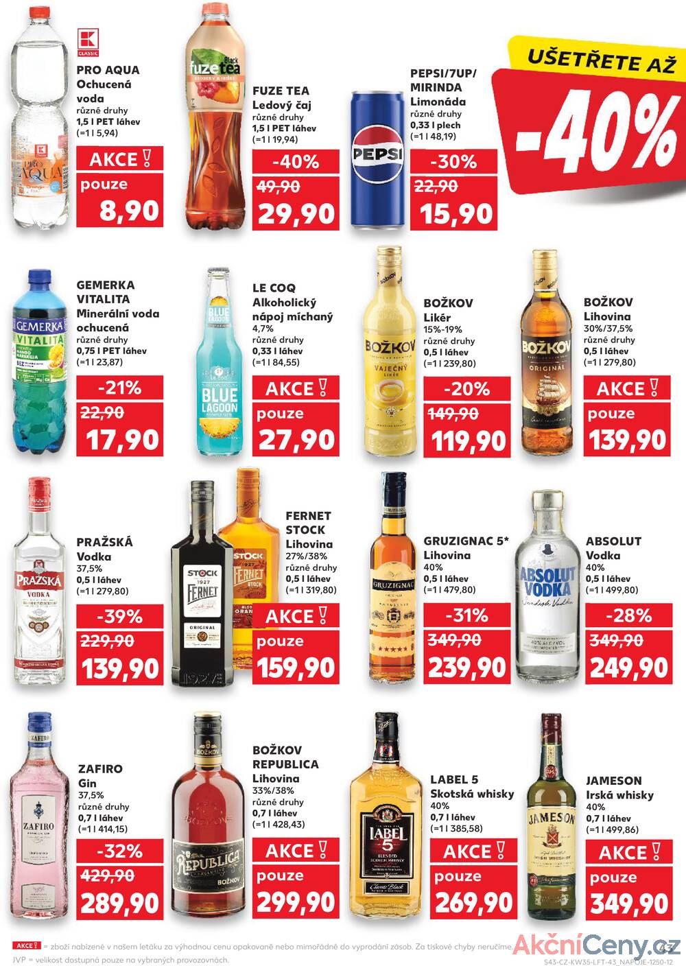 Leták Kaufland - Kaufland 27.8. - 2.9. - Kaufland - Znojmo (Jarošova) - strana 43