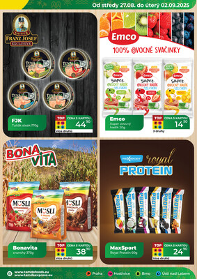 Tamda Foods od 27.8. do 2.9.2025