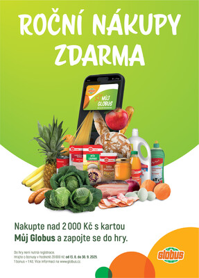 Leták Akční leták Globus 27.8. - 2.9.2025 - Globus Praha - Zličín