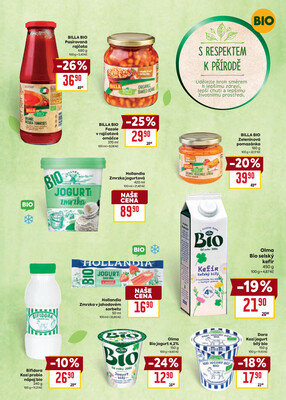 Billa katalog Bio od 1.9. do 30.9.2025