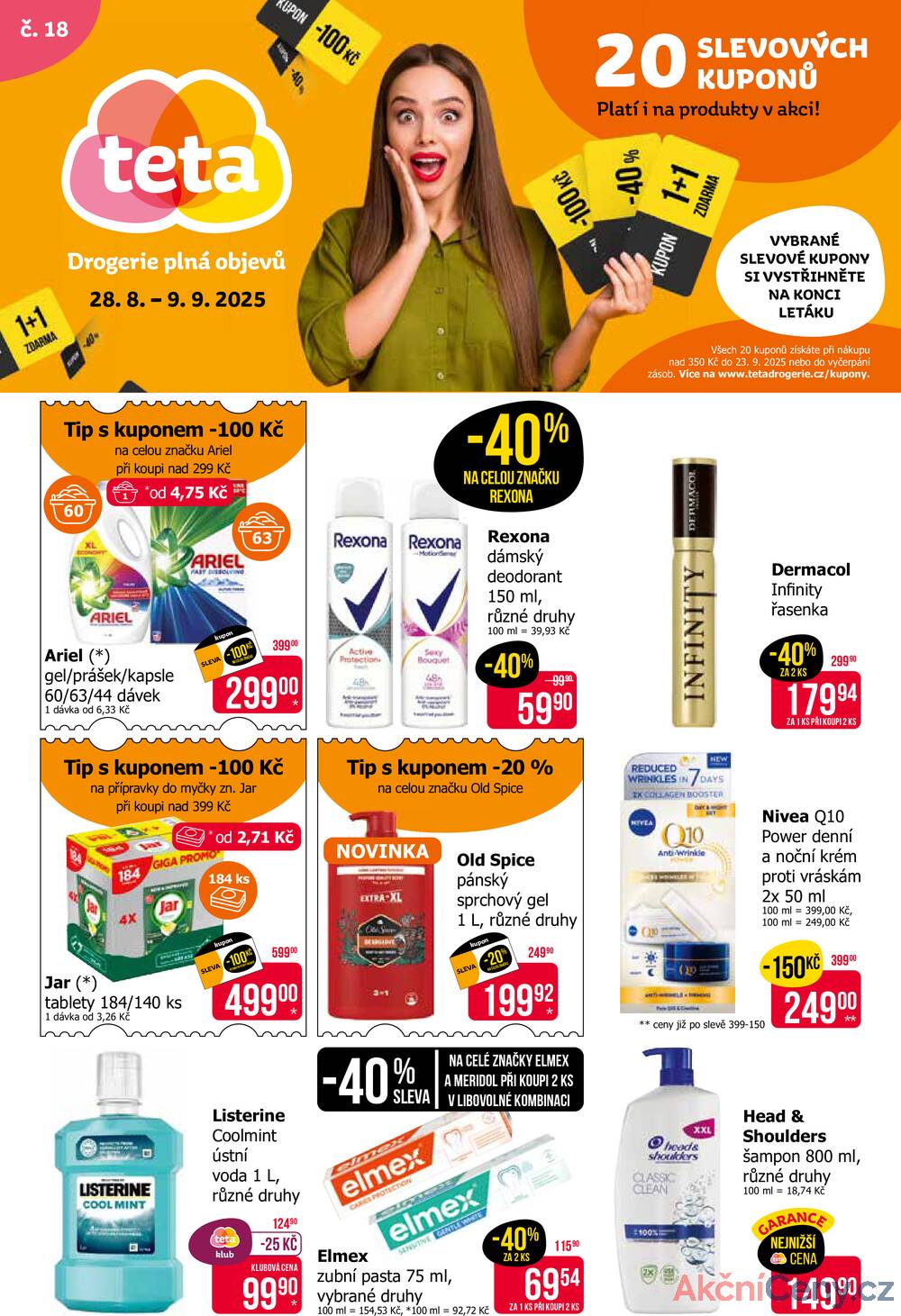Leták Teta drogerie - Teta drogerie od 28.8. do 9.9.2025 - strana 1 Leták Teta drogerie - Teta drogerie od 28.8. do 9.9.2025 - strana 1