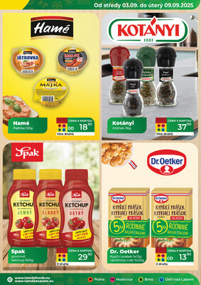 Tamda Foods od 3.9. do 9.9.2025
