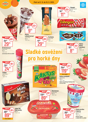 Akční leták Globus 3.9. - 9.9.2025 - Globus Praha - Zličín