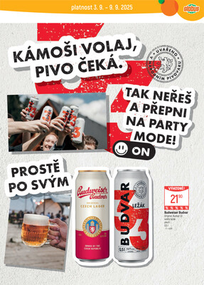 Akční leták Globus 3.9. - 9.9.2025 - Globus Praha - Zličín