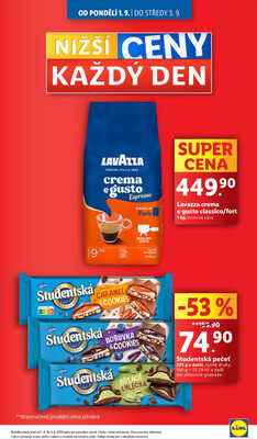 Lidl od 1.9. do 3.9.2025