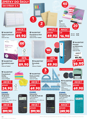 Kaufland 3.9. - 9.9. - Kaufland - Olomouc - Hněvotínská