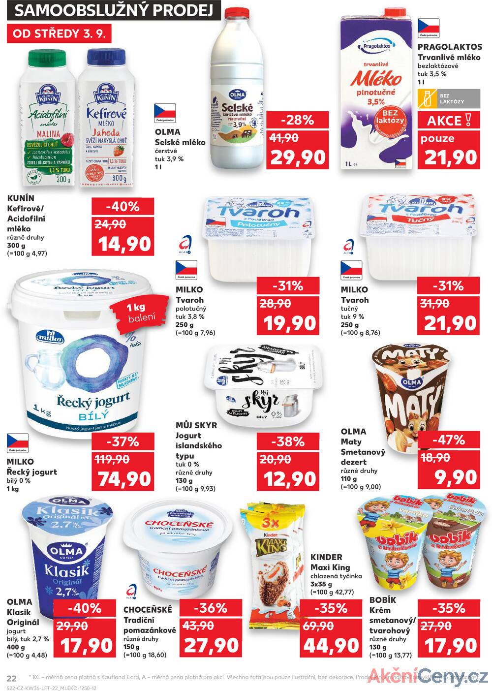 Leták Kaufland - Kaufland 3.9. - 9.9. - Kaufland - Karlovy Vary - strana 22