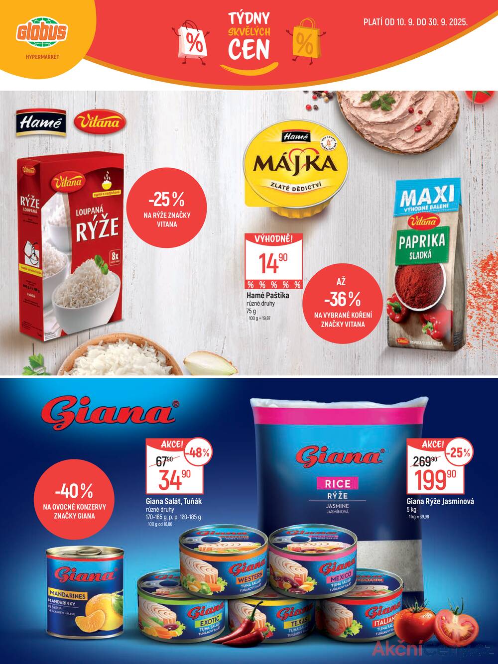 Leták Globus - Akční leták Globus 10.9. - 30.9.2025 - Globus Opava - strana 9
