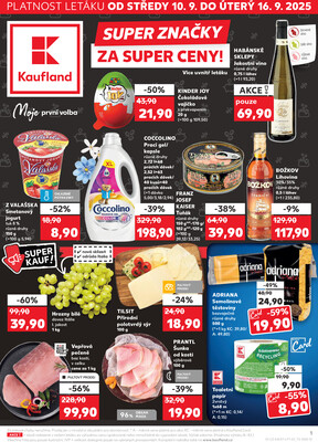 Leták Kaufland 10.9. - 16.9. - Kaufland - Cheb