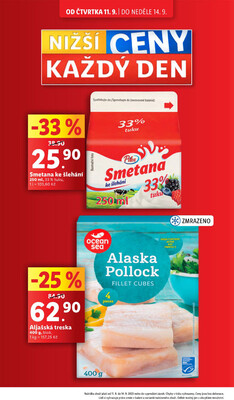 Lidl Čtvrtek od 11.9. do 14.9.2025