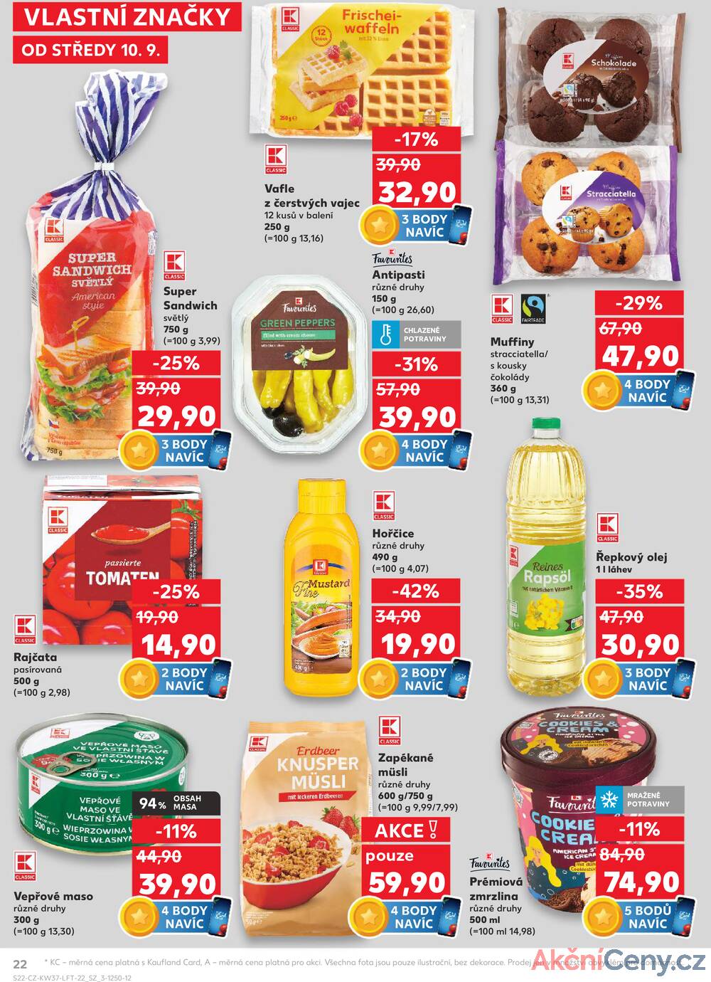Leták Kaufland - Kaufland 10.9. - 16.9. - Kaufland - Pelhřimov - strana 22