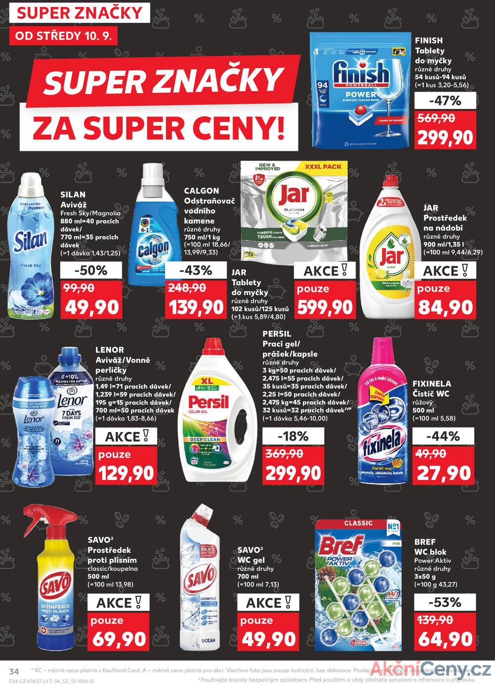 Leták Kaufland - Kaufland 10.9. - 16.9. - Kaufland Praha Čestlice - strana 34